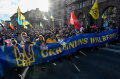 Demo Warga Ukraina di Tengah Ancaman Invasi Rusia