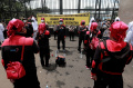 Demonstrasi Buruh di Depan Gedung DPR