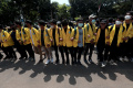 Demonstrasi Mahasiswa di Kawasan Monas