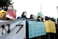 Demonstrasi Mahasiswa di Patung Kuda