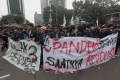 Demonstrasi Mahasiswa di Patung Kuda
