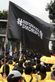 Demonstrasi Mahasiswa di Patung Kuda