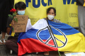 Demonstrasi Mengecam Invasi di Depan Kedubes Rusia