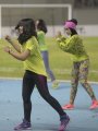 Dua Penari Membawakan Senam Zumba 