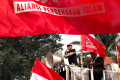 Eggi Sudjana Orasi Tolak Kenaikan BBM di Bandung