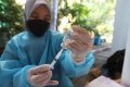 Giat Vaksin Booster di Pasar Induk Kramatjati