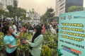 Gotong Royong Boyong Pohon Pada Acara Car Free Day