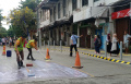 Jalan Anti Licin Ketika Hujan di Kawasan Kota Tua