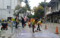Jalan Anti Licin Ketika Hujan di Kawasan Kota Tua
