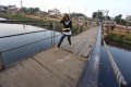 Jembatan Gantung Jatipulo Rusak