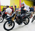 Jokowi Naik Motor dari Sibisa ke Kawasan Pantai Bebas Parapat