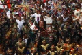 Kampanye di Tangerang, Jokowi-Maruf Amin Naik Kereta Kuda