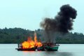 Kapal Asing Ilegal Kembali Diledakkan