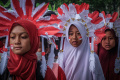 Karnaval Siswa Menyambut HUT ke-78 RI di Palembang