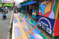 Kawasan Cingised Kota Bandung Dipercantik Cat Warna Warni