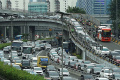 Kemacetan Jalan Jakarta Jelang Waktu Berbuka