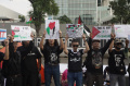Kemah Solidaritas untuk Palestina di Depan Kedubes AS