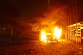 Kendaraan Milik TNI Dibakar Massa