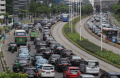 Kepadatan Arus Lalu Lintas di Jalan Sudirman Jakarta
