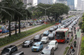 Kepadatan Arus Lalu Lintas di Jalan Sudirman Jakarta