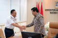 Kepala Bakamla RI Courtesy Call Menteri ATR/BPN Bahas Lahan IKN