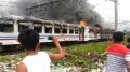 Kereta Api Jurusan Surabaya-Jakarta Terbakar