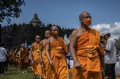 Khidmat Perayaan Waisak di Candi Borobudur
