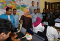 Khofifah Syukuran Potong Dua Tumpeng Hasil Hitung Cepat