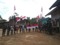 Kibarkan Bendera Merah Putih Diujung Perbatasan