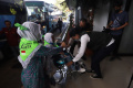 Kloter 1 Jemaah Calon Haji DKI Jakarta Masuk Asrama Haji Pondok Gede