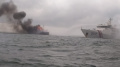KN Pulau Dana-323 Bakamla RI Padamkan Kapal Terbakar