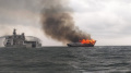 KN Pulau Dana-323 Bakamla RI Padamkan Kapal Terbakar