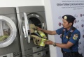 LG Indonesia Serahkan Mesin Cuci Laundry ke Pemadam Kebakaran