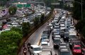 Macet Akibat Hujan Deras