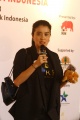 Marcella Zalianty Kunjungi Pameran Seni Badak Sumatera