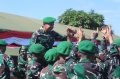 Mayjen TNI Helly Guntoro Menjadi Inspektur Upacara Pembaretan