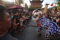 Melihat Atraksi Barongsai Tonggak di Old Shanghai Kelapa Gading
