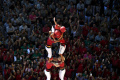 Melihat Menara Manusia pada Kompetisi Castells di Spanyol