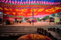 Melihat Persiapan Ulang Tahun Buddha di Kuil Jogye