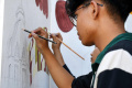 Mural Surabaya Heritage di Kampus Petra Christian University