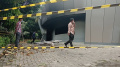 Olah TKP Pembakaran Pospol Pejompongan 