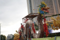 Ornamen Naga Kayu Hiasi Bundaran HI