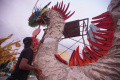 Ornamen Naga Kayu Hiasi Bundaran HI
