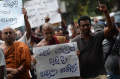 Pasukan Keamanan Gerebek Kamp Demonstran Sri Lanka