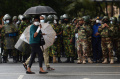 Pasukan Keamanan Gerebek Kamp Demonstran Sri Lanka