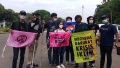 Pawai Iklim Aktifis Lingkungan di Istana Merdeka