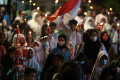 Pawai Obor Sambut Ramadan 1443 H di Jakarta