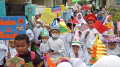 Pawai Santri-Santri Cilik Sambut Bulan Ramadan