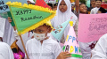 Pawai Santri-Santri Cilik Sambut Bulan Ramadan