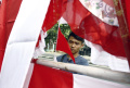 Pedagang Bendera Dan Umbul-Umbul Jelang HUT Kemerdekaan RI Ke-77